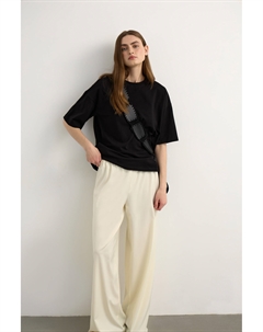 Брюки широкие из сатина Mollis