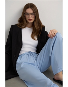 Брюки широкие из сатина Mollis