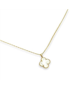 Колье Клевер с перламутром White Forostina.k