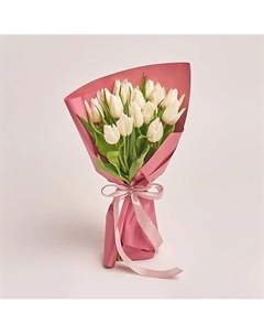 Букет из 15 белых тюльпанов Azalianow цветы. подарки. декор