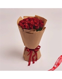 Букет из 25 красных роз 40 см в крафте Azalianow цветы. подарки. декор