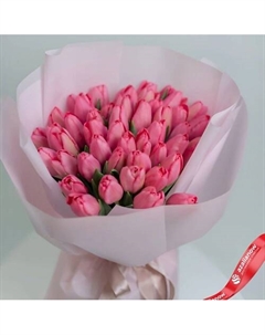 Букет из 55 розовых тюльпанов Azalianow цветы. подарки. декор