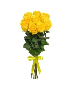 Яркий букет из 9 желтых роз Azalianow цветы. подарки. декор