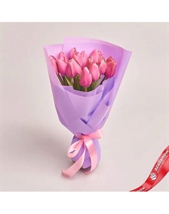 Букет из 15 розовых тюльпанов Azalianow цветы. подарки. декор