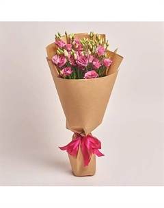 Букет из 11 розовых лизиантусов в крафте Azalianow цветы. подарки. декор