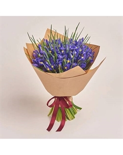 Яркий букет из 51 ириса Azalianow цветы. подарки. декор