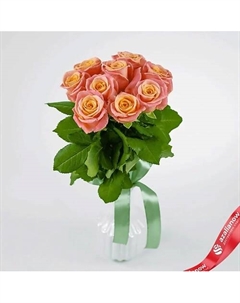 Букет из 9 коралловых роз «Малиновка» Azalianow цветы. подарки. декор