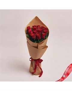 Букет из 15 красных роз 40 см в крафте Azalianow цветы. подарки. декор