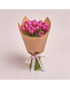 Букет из 25 фиолетовых тюльпанов Azalianow цветы. подарки. декор