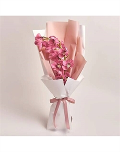 Букет из розовой орхидеи в стильном оформлении Azalianow цветы. подарки. декор