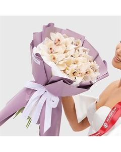 Букет из 19 белых орхидей «Гейзер страсти» Azalianow цветы. подарки. декор