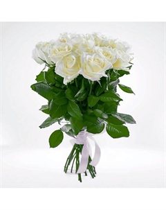 Букет из 19 белых роз 40 см «Первое свидание» Azalianow цветы. подарки. декор