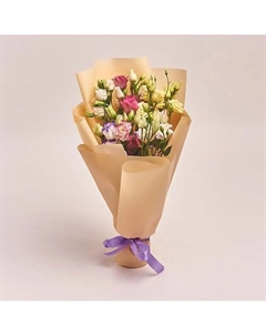 Букет из 5 лизиантусов микс в кремовой пленке Azalianow цветы. подарки. декор