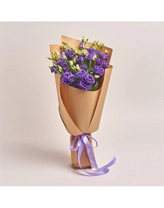 Букет из 11 фиолетовых лизиантусов в крафте Azalianow цветы. подарки. декор