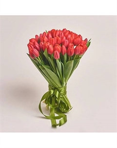 Букет из 51 красного тюльпана Azalianow цветы. подарки. декор