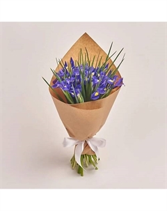 Букет из 25 ирисов в крафте Azalianow цветы. подарки. декор