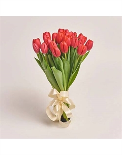 Букет из 25 тюльпанов красного цвета Azalianow цветы. подарки. декор