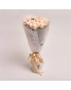 Букет из 19 кремовых роз в матовой упаковке Azalianow цветы. подарки. декор