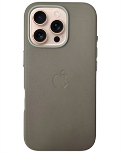 Чехол с магнитным покрытием Type Gorilla Premium, Magnetic, iPhone16, Grey, Leather (BL-T52-iP16-LTR-GR) Type gorilla
