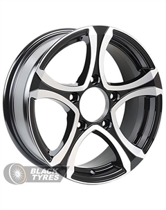 Литой диск 1610 6.5x16/5x139.7 D98 ET40, Черные Venti