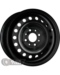 Стальной диск 6565 5.5x14/4x100 D56.6 ET45, Черные Trebl