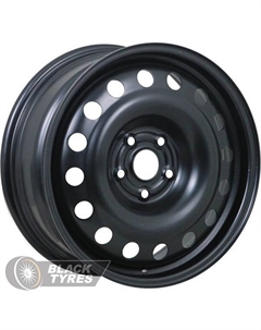 Стальной диск R-1727 7x17/5x112 D57.1 ET49, Черные Trebl