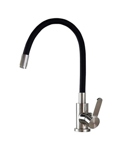 Смеситель для кухни LEDEME L74004-2 гибкий излив 175мм черный Ledeme