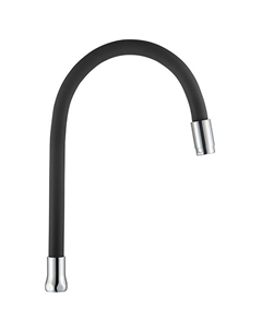 Излив гибкий для смесителя LEDEME L7506-2 латунь, силикон черный Ledeme