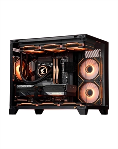 Системный блок Gigabyte, 32 ГБ/1 ТБ, R7 9700X, RTX 4060 Ti, S960 Case, чёрный