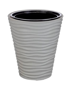 Кашпо Дюна ø34 h38.5 см v19.5 л пластик серый Idea