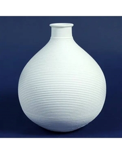 Ваза Анита гипс цвет белый 15x12.8 см Evis