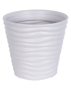Кашпо Дюна ø25.5 h24 см v8.5 л пластик кремовый Idea