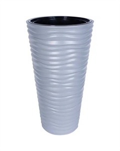 Кашпо Дюна ø34 h63 см v42 л пластик серый Idea