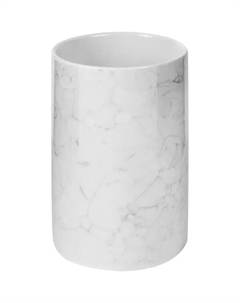 Стакан для зубных щеток Swensa Marmo керамика цвет белый