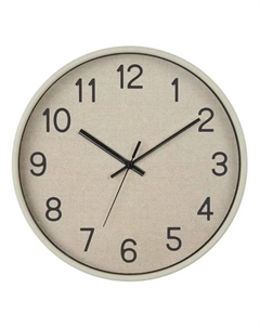 Часы настенные Дизайнерские круглые пластик цвет бежевый бесшумные ø30 см Troykatime
