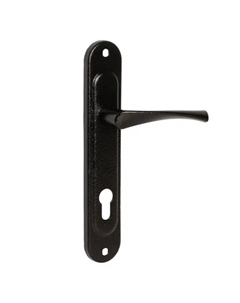 Ручка дверная на планке HP 185, цвет черный Зенит