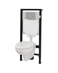 Комплект инсталляция с подвесным унитазом, кнопкой смыва и сиденьем с микролифтом Jacob Delafon Brive Jacob delafon