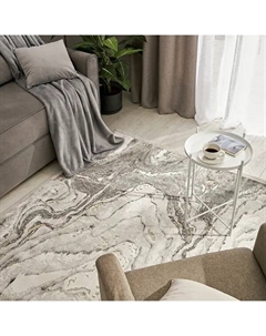 Ковер вискоза Рим 618W 195x280 см цвет светло-серый Ctim