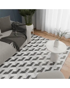 Ковер вискоза Рим 703X 160x235 см цвет черный Ctim