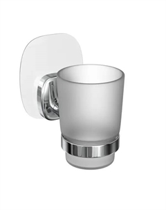 Стакан для зубных щеток Lemer Nature стекло цвет хром/стекло