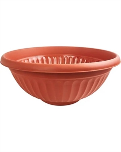 Кашпо Ливия ø50 h22 см v20 л полипропилен терракот Idea