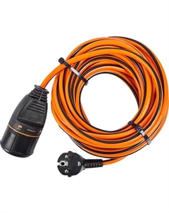 Удлинитель-шнур Electralock 1 розетка с заземлением 3x1.5 мм 10 м 3580 Вт цвет оранжевый/черный Electraline