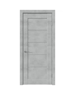 Дверь межкомнатная со стеклом Сохо 70x200 см ПВХ цвет лофт светлый с замком и петлями Vfd