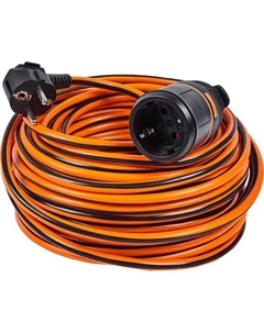 Удлинитель-шнур Electralock 1 розетка с заземлением 3x1.5 мм 30 м 3580 Вт цвет оранжевый/черный Electraline
