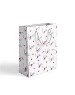 Пакет подарочный «Love» 30x40 см цвет разноцветный Симфония