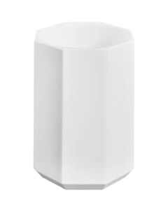 Стакан для зубных щёток Swensa Grid пластик цвет белый