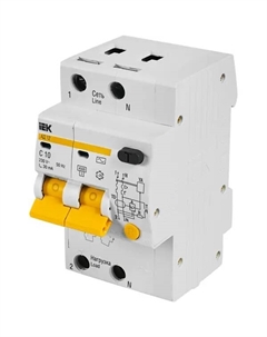 Автомат дифференциальный АД12 2Р 10А 30мА ИЭК Iek