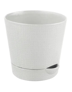 Горшок цветочный Партер ø11.5 h11 см v0.7 л пластик кремовый Tek.a.tek