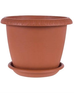 Горшок цветочный Жардин ø20 h16 см v2.8 л пластик терракотовый Tek.a.tek
