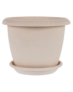 Горшок цветочный Жардин ø20 h16 см v2.8 л пластик золотой Tek.a.tek